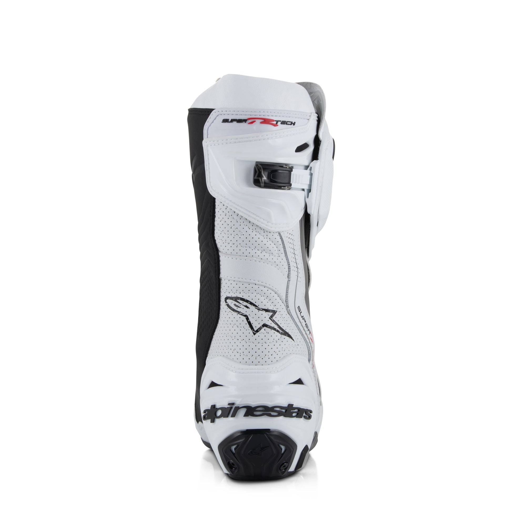 Alpinestars Supertech R Vented Race Boots - White / Mid Grey / Black
