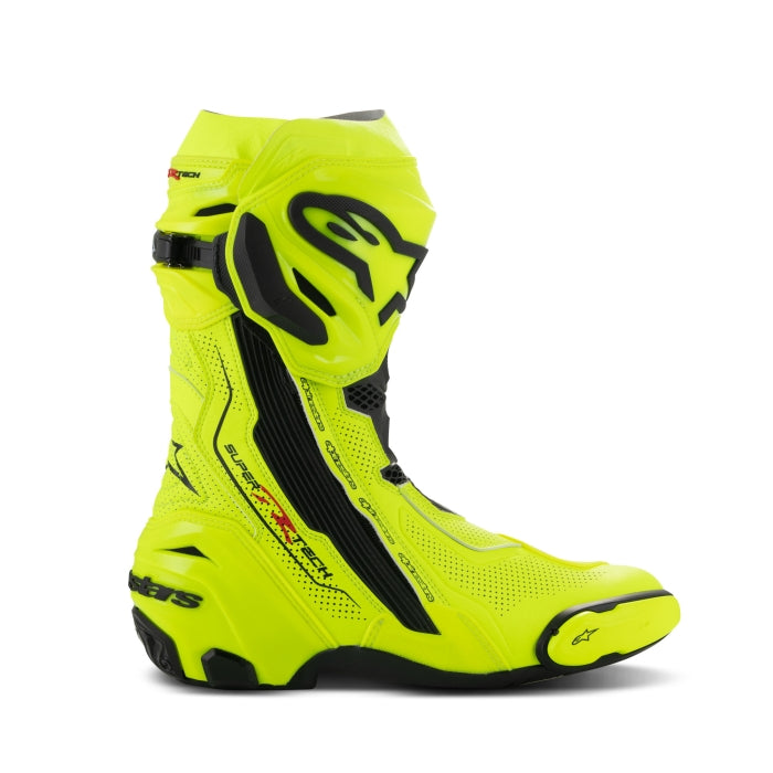 Alpinestars Supertech R Vented Sports Boots - Yellow Fluo / Black