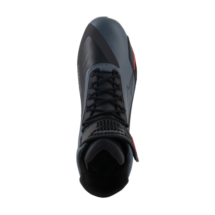 Alpinestars Faster-4 Riding Shoes - Black / Grey / Red Fluo