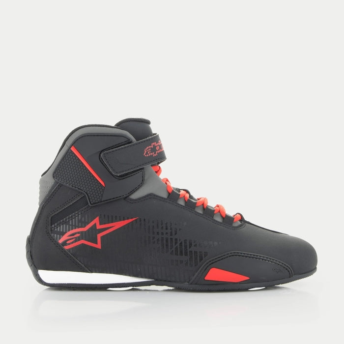Alpinestars Sektor Motorcycle Shoe  - Black / Bright Red