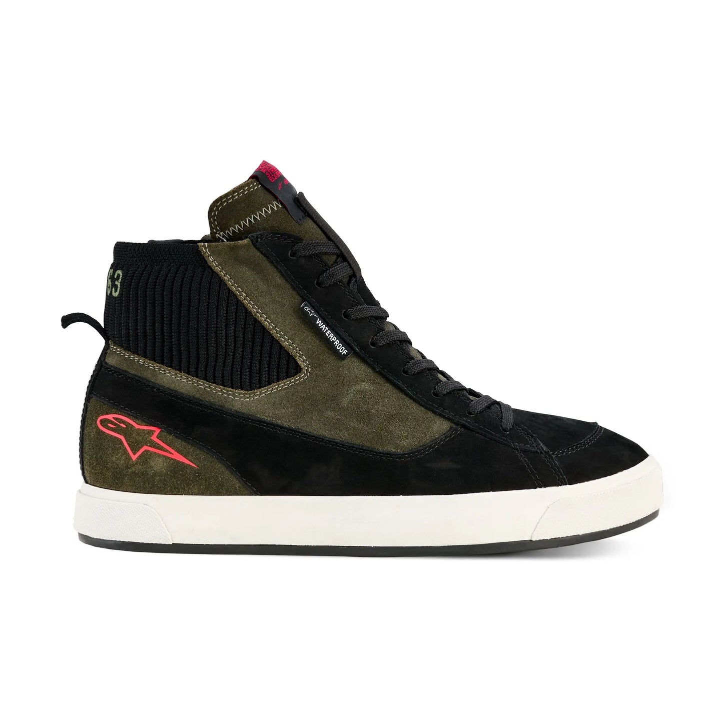 Alpinestars Stated Waterproof Shoes - Military Green / Black / Off-White
