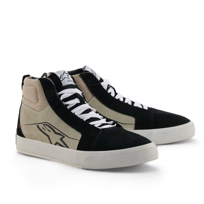 Alpinestars Ride-63 Leather Shoes - Black / Cool Grey / White