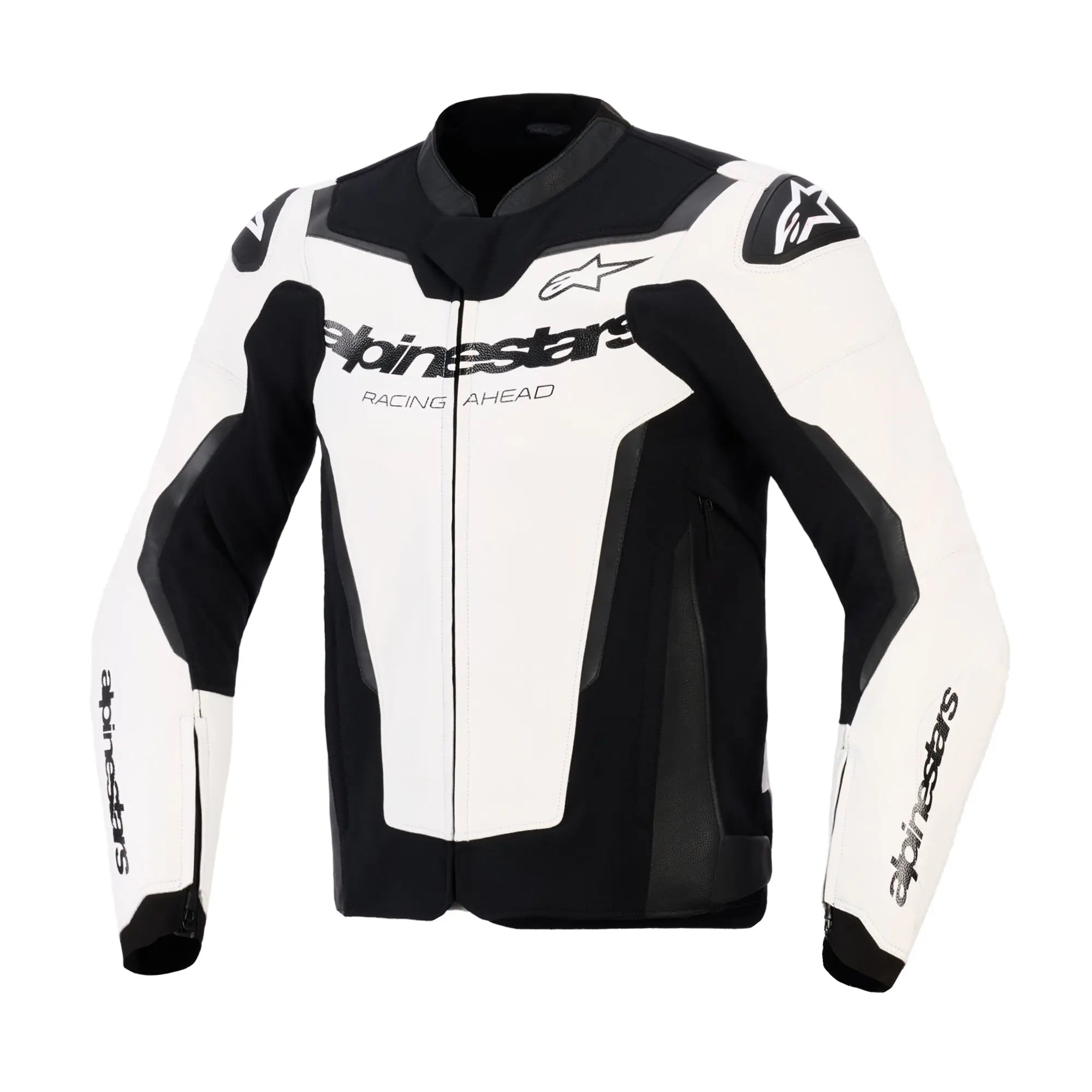 Alpinestars GP Force V2 Leather Jacket - White / Black