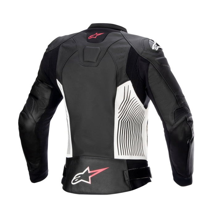 Alpinestars Stella Gp Plus V4 Leather Jacket - Black / White / Diva Pink