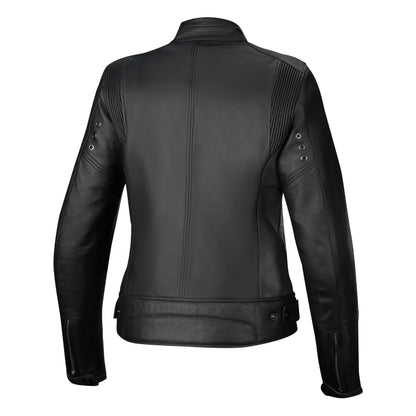 Alpinestars Stella Dyno Leather Jacket - Black Tar / Grey Dark Grey