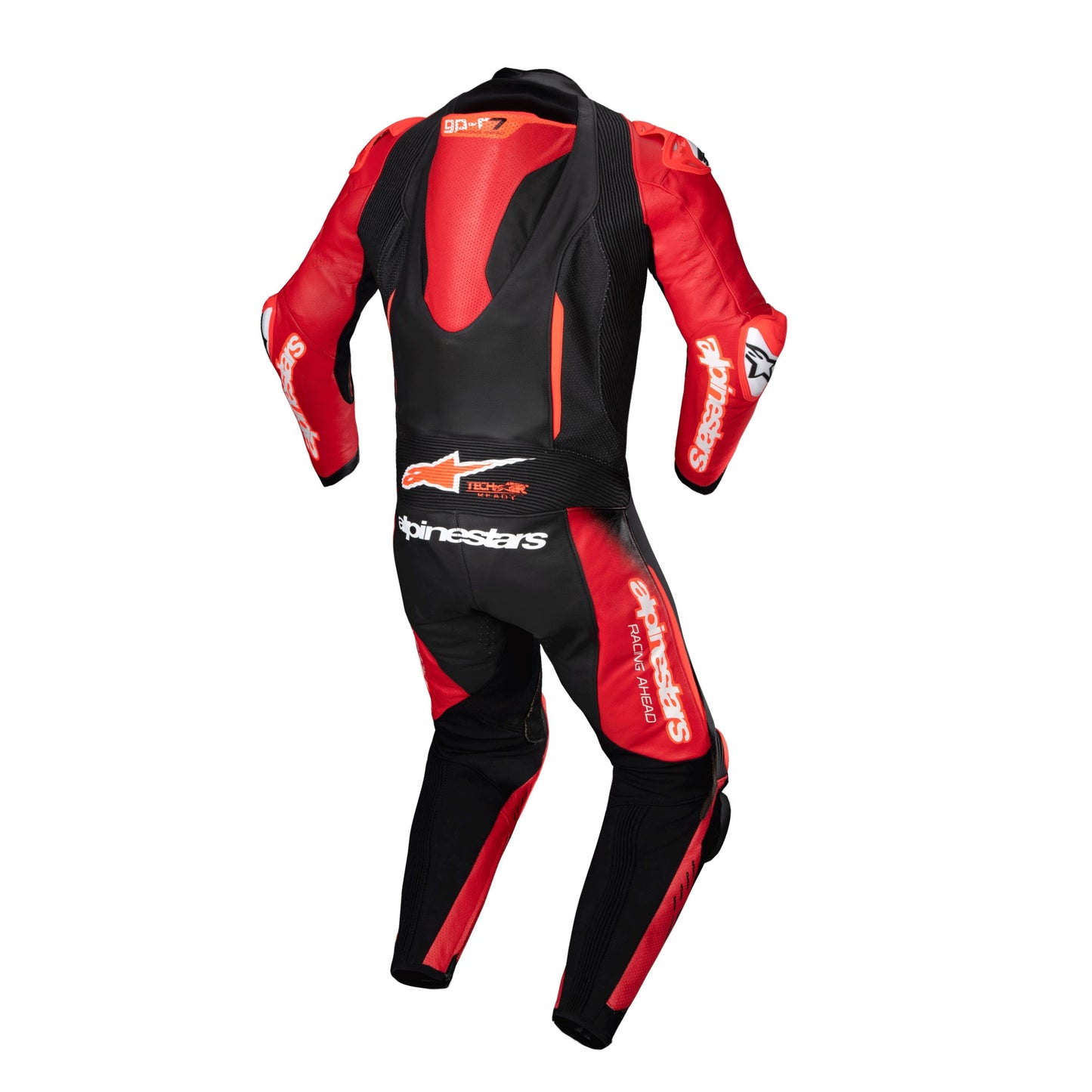 Alpinestars GP-R7 1 Piece Leather Suit - Black / Mid Red