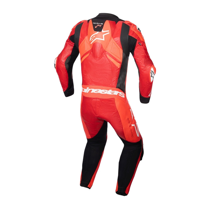 Alpinestars GP Plus V4 Sprint 1 Piece Leather Suit - Red / Fluo / Mid Red / White
