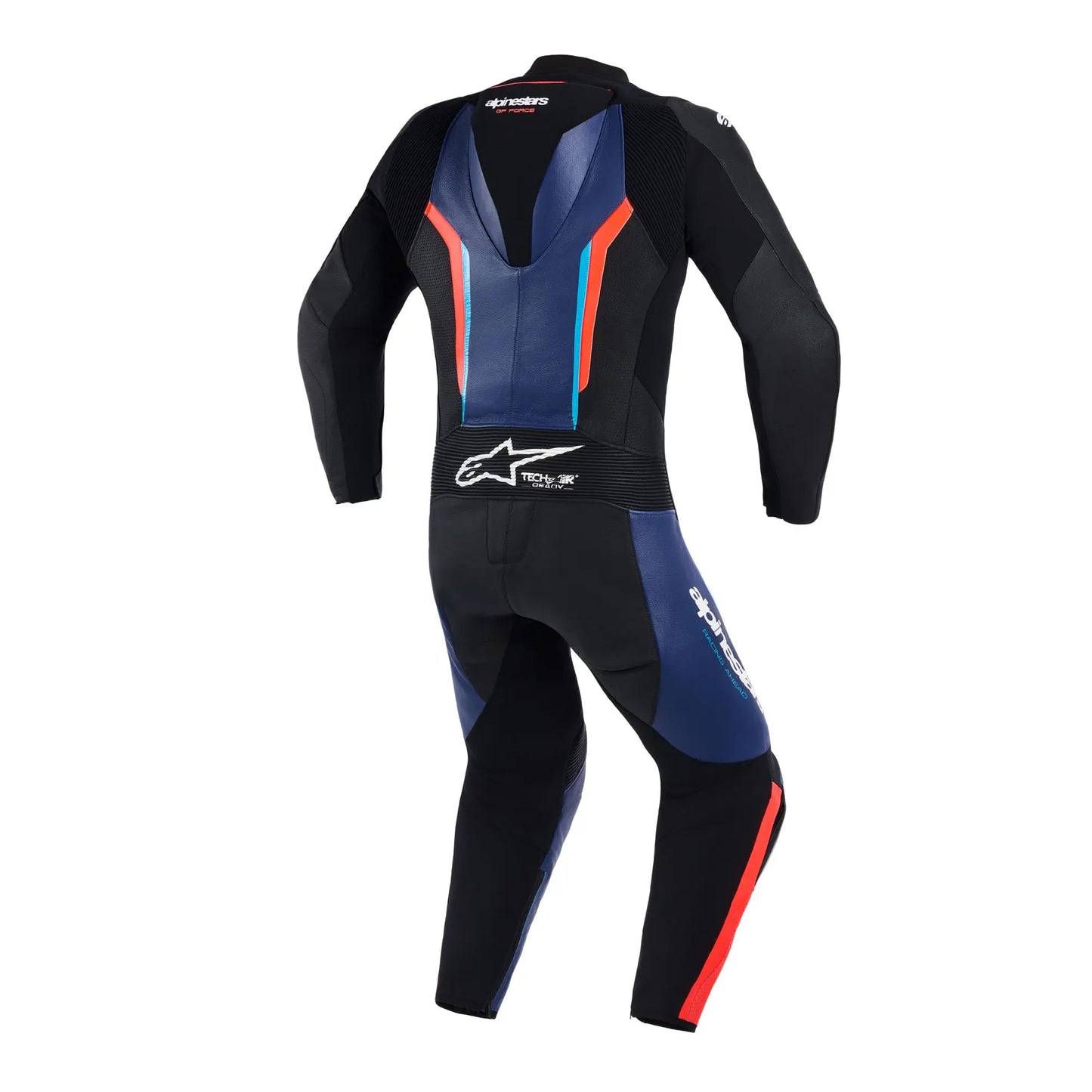 Alpinestars GP Force V2 Leather Suit 1 Piece - Black / Blue / Red Fluo