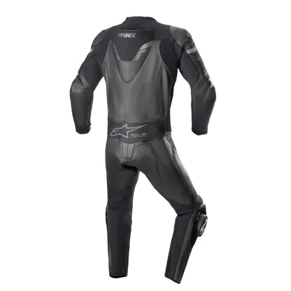 GP Force Chaser Leather Suit 2 Pc Black Black