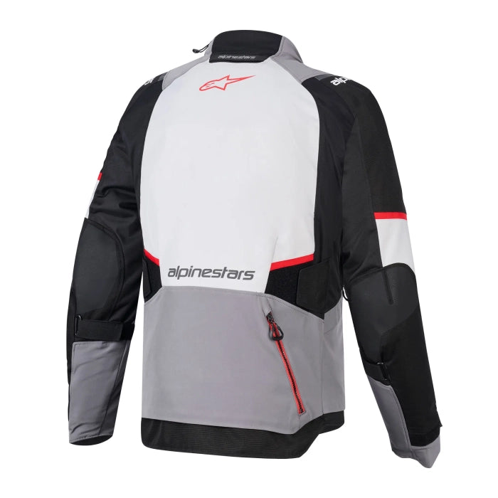 Alpinestars Andes V4 Drystar Waterproof Jacket - Dark Grey / Ice Grey / Black / Bright Red