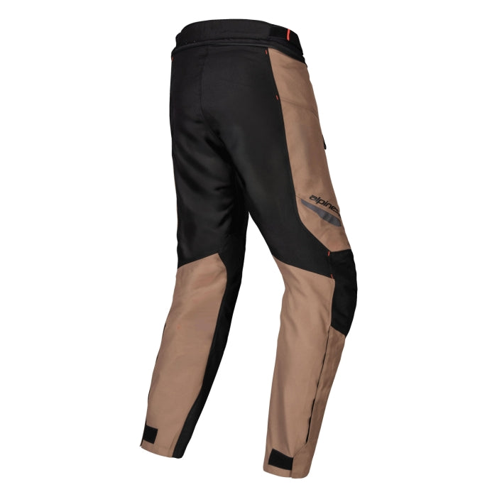 Alpinestars ST-1 Waterproof Pants - Dark Khaki / Sand / Black / Red Fluo