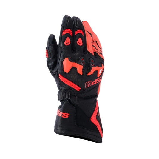 Alpinestars SP-9 Gloves - Black / Red Fluo
