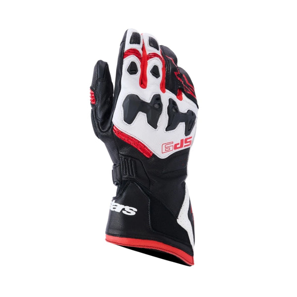 Alpinestars SP-9 Gloves - Black / White / Bright Red