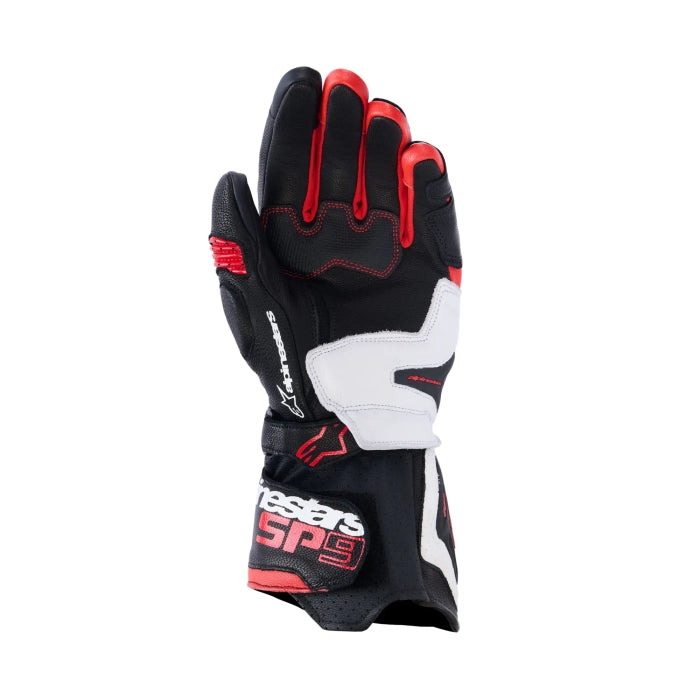 Alpinestars SP-9 Gloves - Black / White / Bright Red