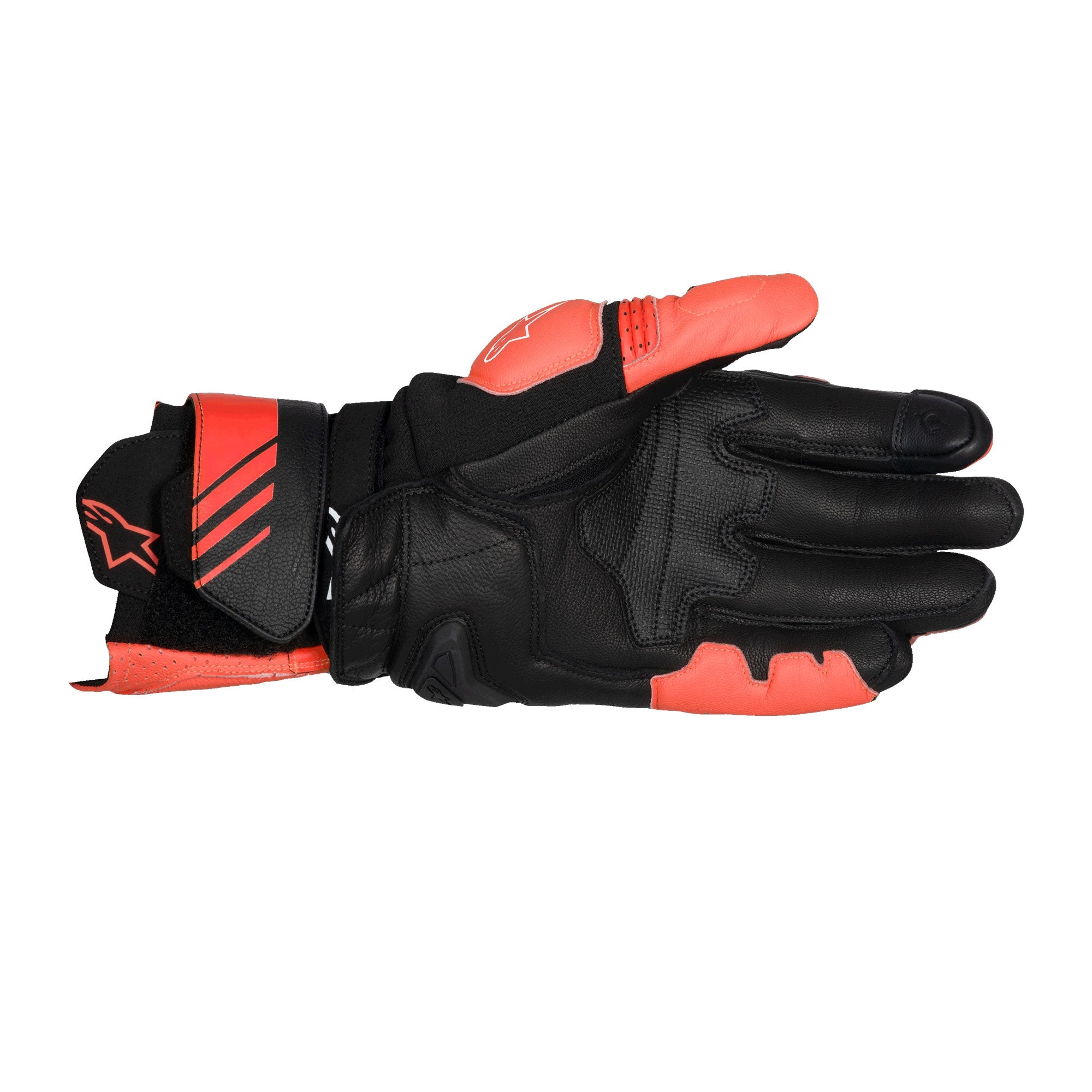 Alpinestars GP Plus R V3 Leather Gloves - Bright Red / Red Fluo / Black