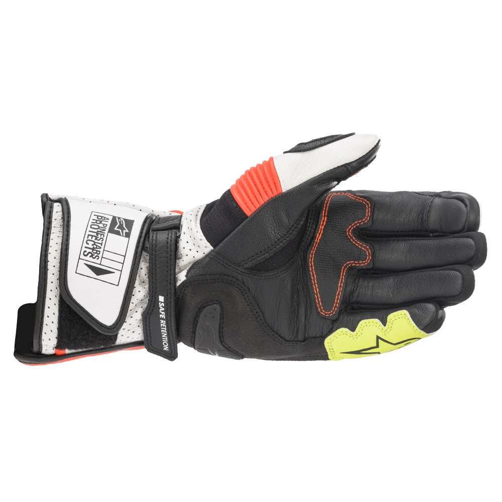 Alpinestars SP-2 V3 Gloves - White / Red Fluo / Black