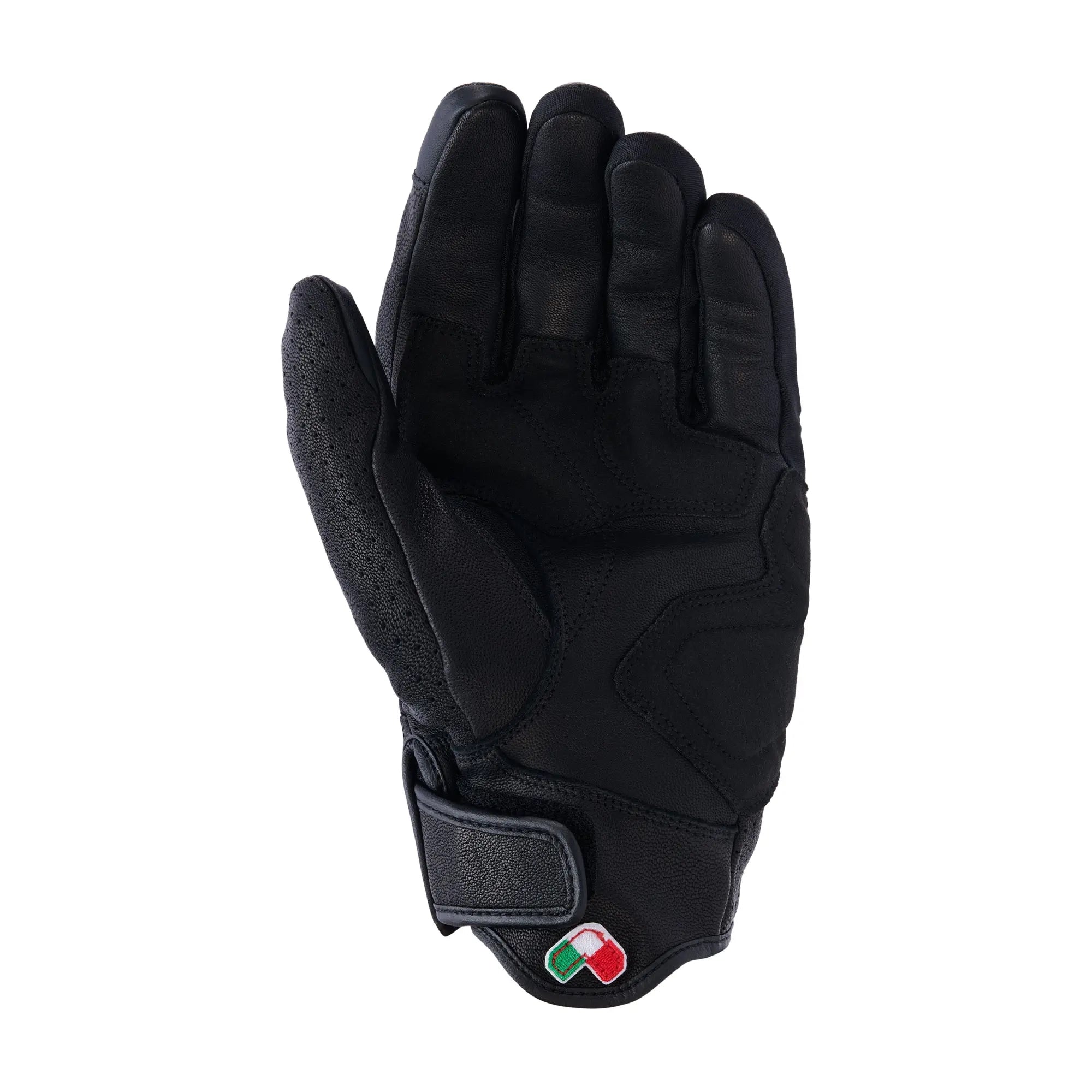 Alpinestars Mustang V3 Leather Gloves - Black / Black