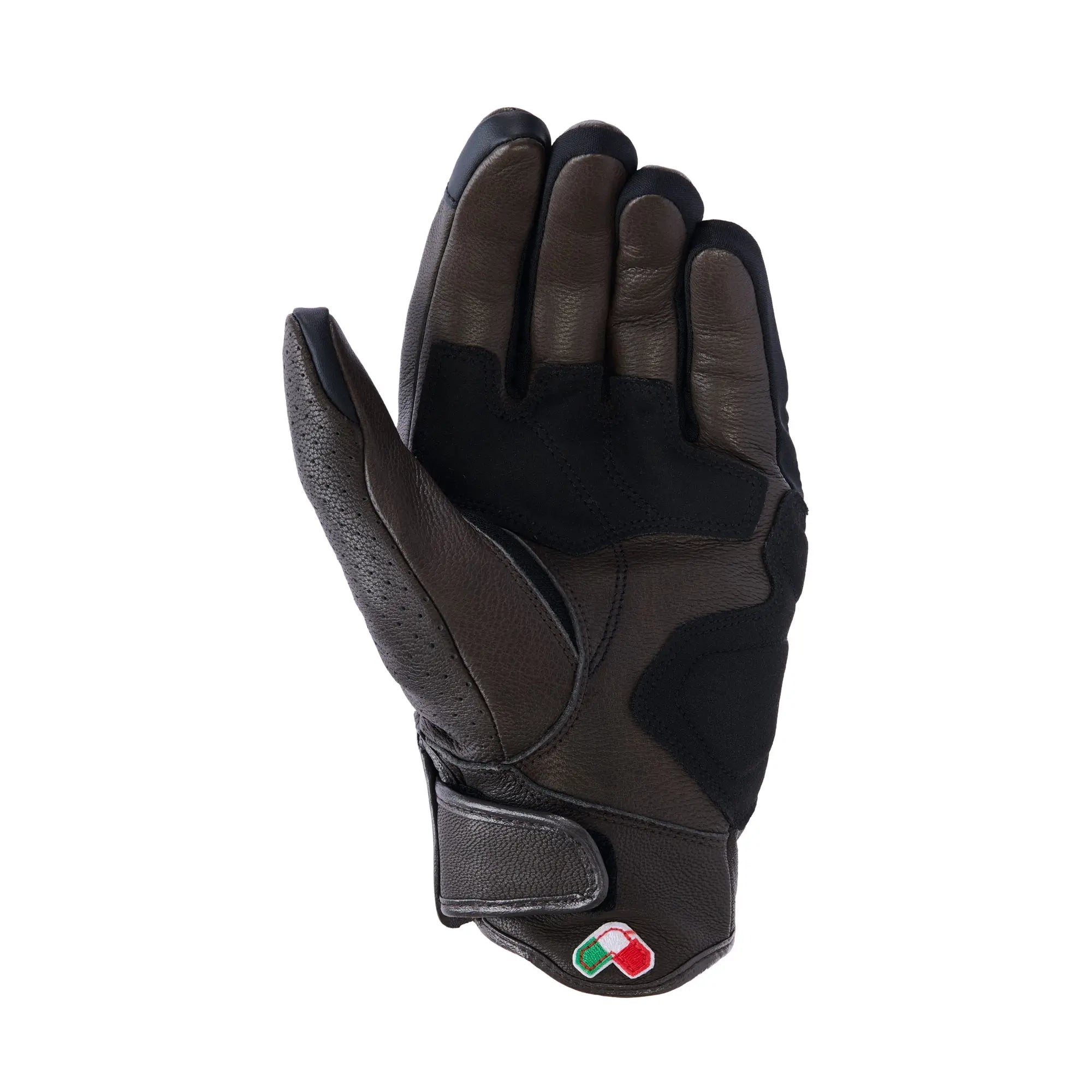 Alpinestars Mustang V3 Leather Gloves - Dark Brown / Black