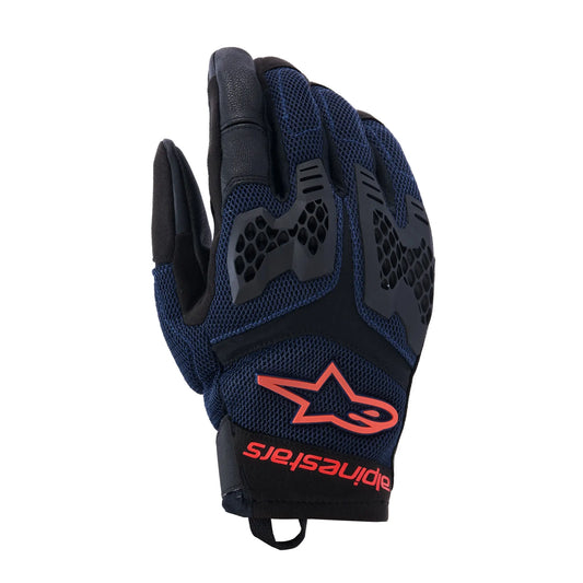 Alpinestars Manti Air Gloves - Deep Blue / Red Fluo / Asphalt