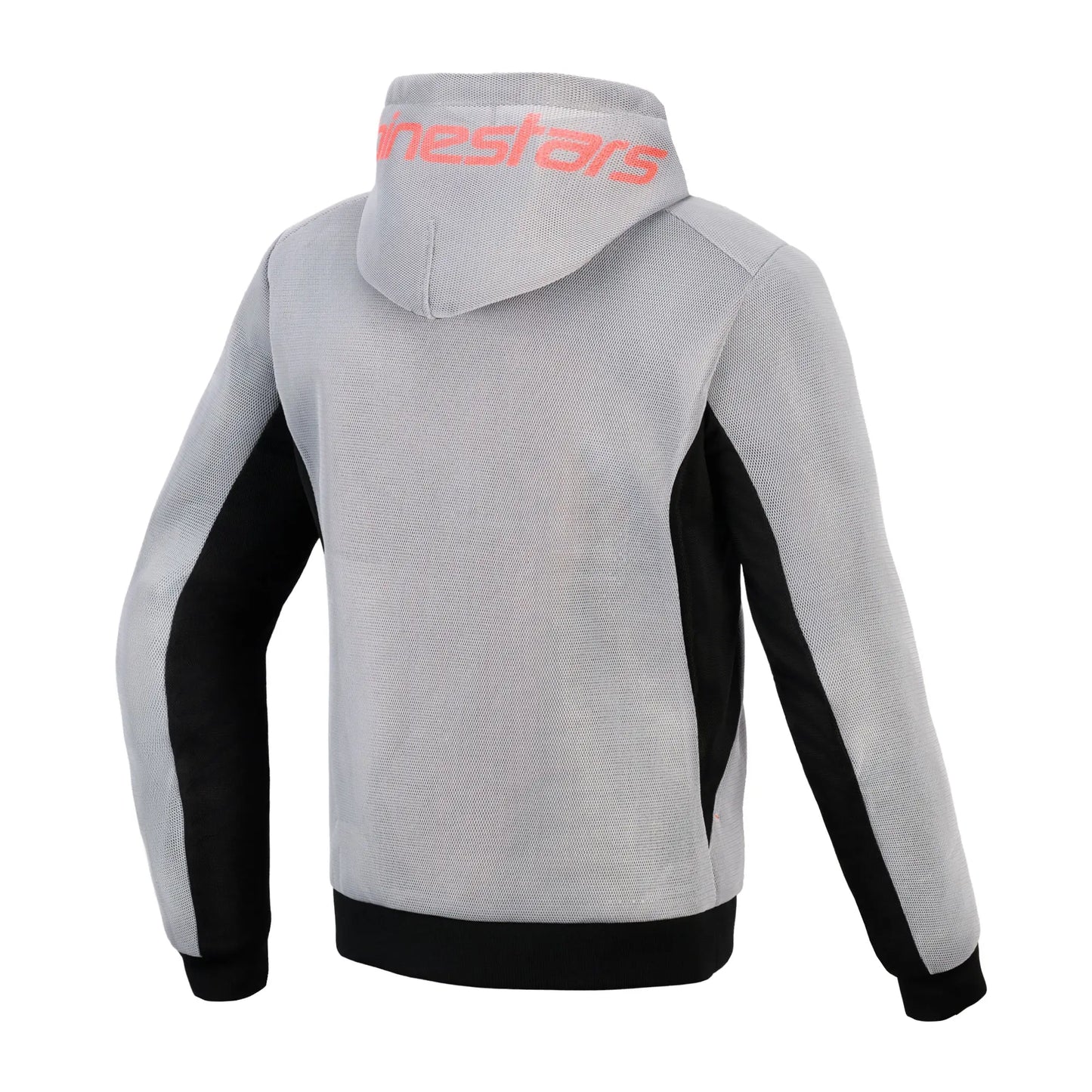 Alpinestars Chrome Superairflow Hoodie - Black Mid Grey Red Fluo