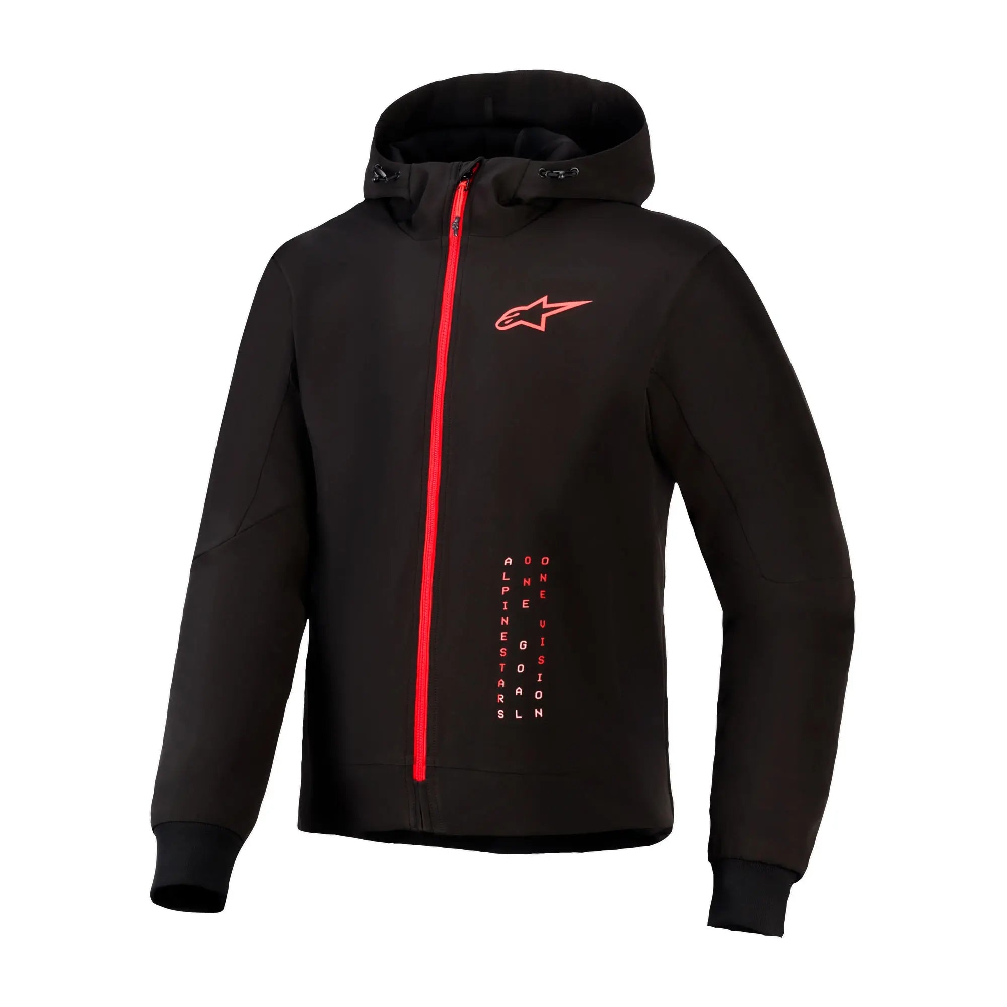 Alpinestars Radium Tech Hoodie - Black Bright Red