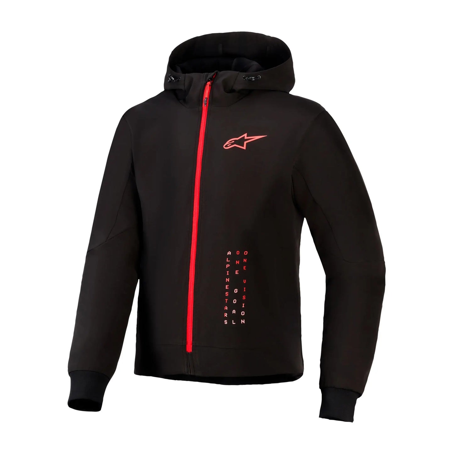 Alpinestars Radium Tech Hoodie - Black Bright Red
