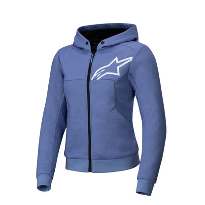 Alpinestars Stella Chrome V2 Sports Ladies Hoodie - Blue / Violet / White