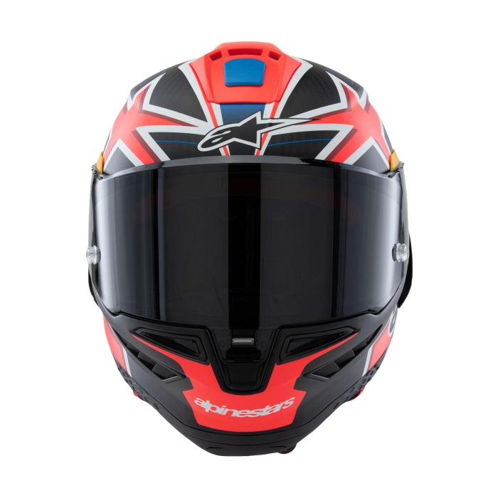 Alpinestars Supertech R10 Miller Helmet - Carbon / Red Matt