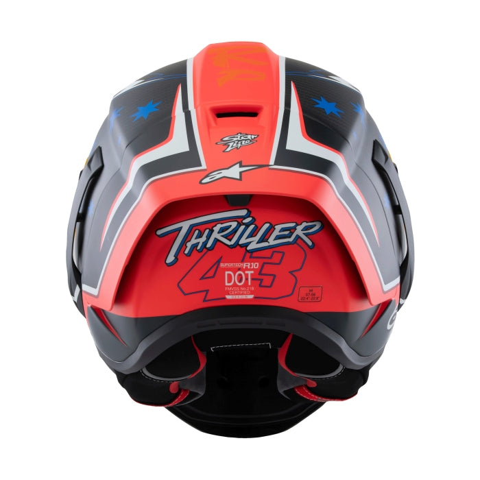 Alpinestars Supertech R10 Miller Helmet - Carbon / Red Matt