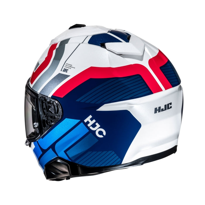 HJC I71 Full Face Helmet Viz - White / Red / Blue