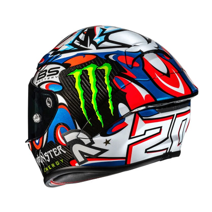 HJC RPHA 1 V2 Carbon Quartararo Le Mans 3 MC21  - White Red Blue