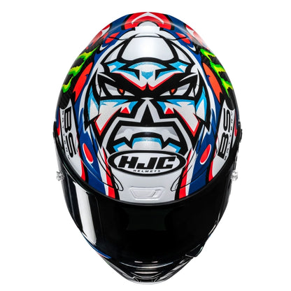HJC RPHA 1 V2 Carbon Quartararo Le Mans 3 MC21  - White Red Blue
