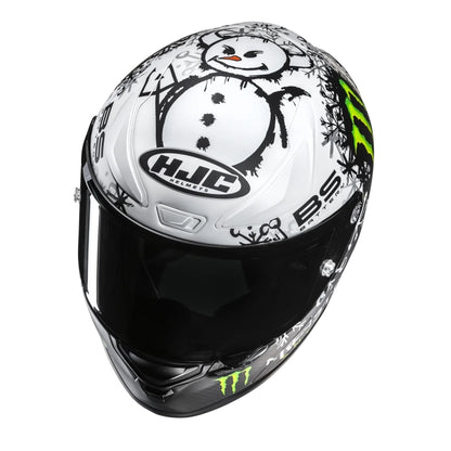 HJC RPHA 1 V2 Carbon Helmet Quartararo - Snow Diablo