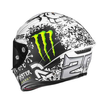 HJC RPHA 1 V2 Carbon Helmet Quartararo - Snow Diablo