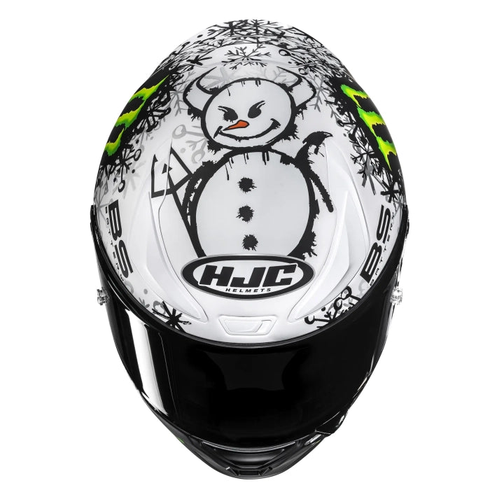 HJC RPHA 1 V2 Carbon Helmet Quartararo - Snow Diablo