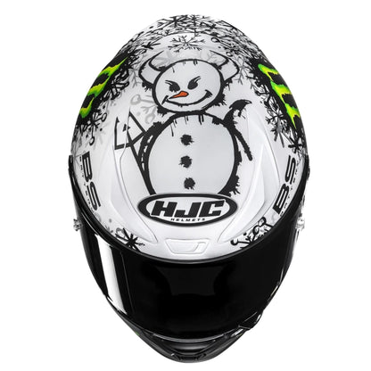 HJC RPHA 1 V2 Carbon Helmet Quartararo - Snow Diablo