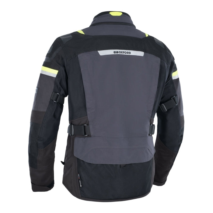 Oxford Stormland D2D Mens TriLaminate Jacket - Grey / Black/ Fluo