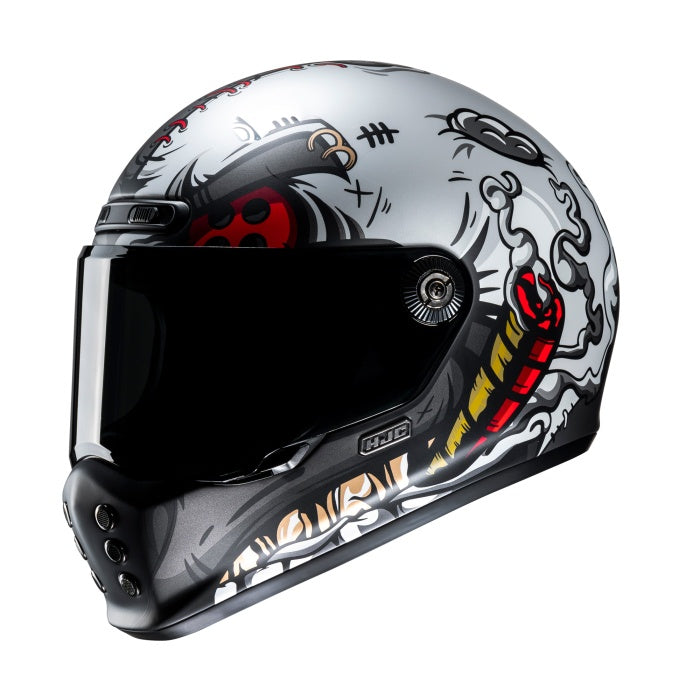 HJC V10 Vatt MC1SF - Silver / Black